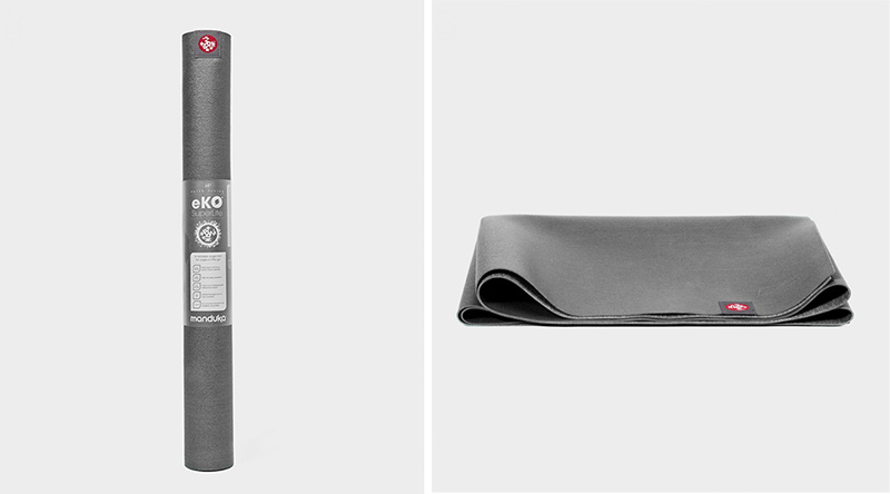 eko® superlite travel yoga mat 1.5mm charcoal (gray)