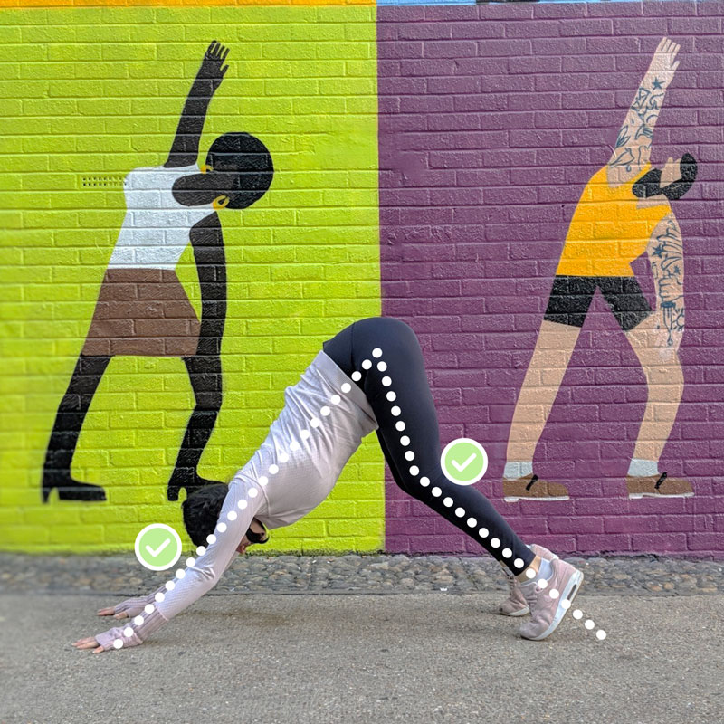Downward Facing Dog - bent knees